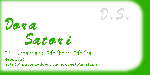 dora satori business card